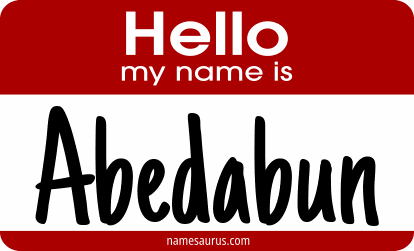 Hello my name is Abedabun png download