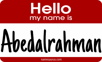 Hello my name is Abedalrahman png download