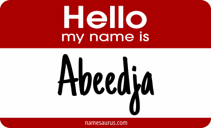 Hello my name is Abeedja png download