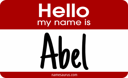 Hello my name is Abel png download