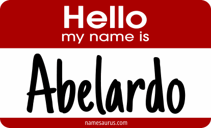 Hello my name is Abelardo png download