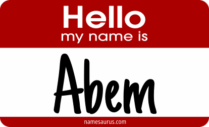 Hello my name is Abem png download