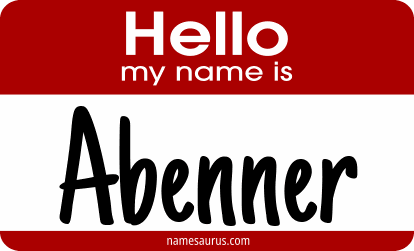 Hello my name is Abenner png download