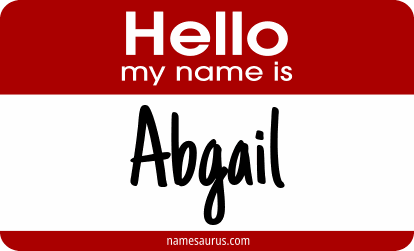 Hello my name is Abgail png download