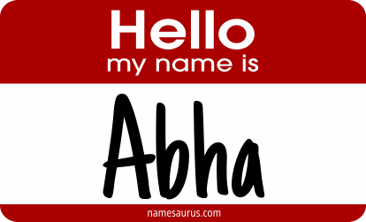 Hello my name is Abha png download