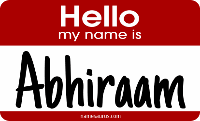 Hello my name is Abhiraam png download