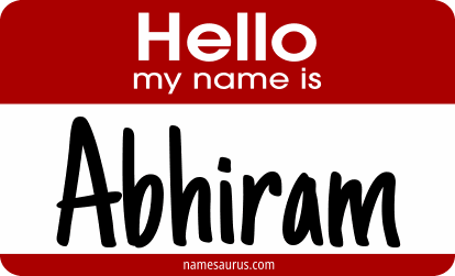 Hello my name is Abhiram png download