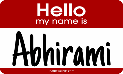 Hello my name is Abhirami png download