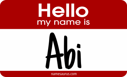 Hello my name is Abi png download