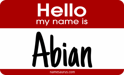 Hello my name is Abian png download