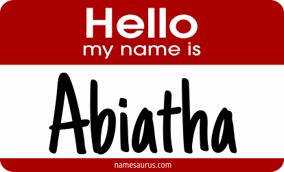 Hello my name is Abiatha png download