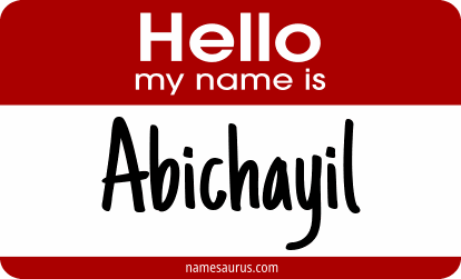 Hello my name is Abichayil png download