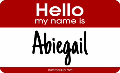 Hello my name is Abiegail png download