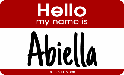 Hello my name is Abiella png download
