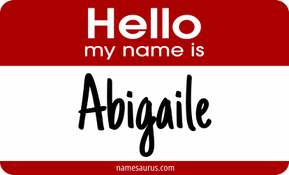 Hello my name is Abigaile png download