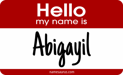 Hello my name is Abigayil png download