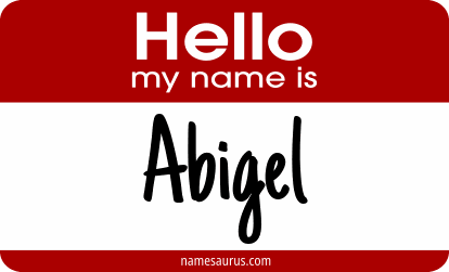 Hello my name is Abigel png download