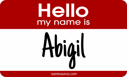 Hello my name is Abigil png download