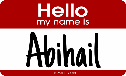 Hello my name is Abihail png download