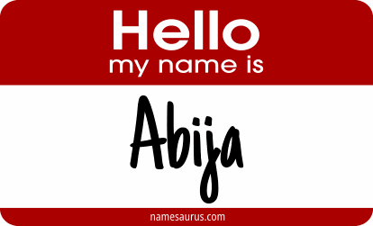 Hello my name is Abija png download