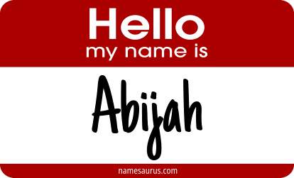 Hello my name is Abijah png download