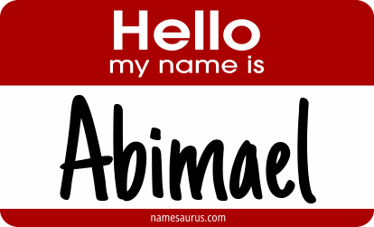 Hello my name is Abimael png download