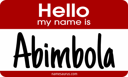 Hello my name is Abimbola png download