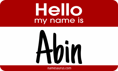Hello my name is Abin png download