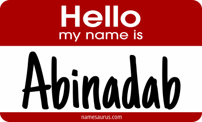 Hello my name is Abinadab png download