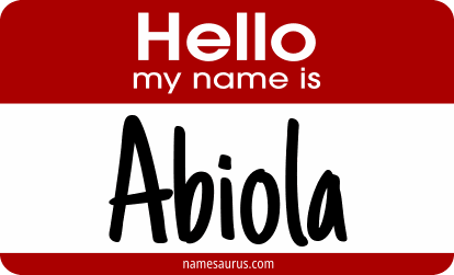 Hello my name is Abiola png download