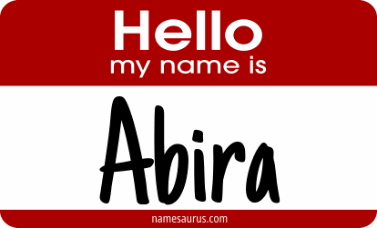 Hello my name is Abira png download