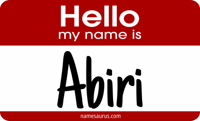 Hello my name is Abiri png download