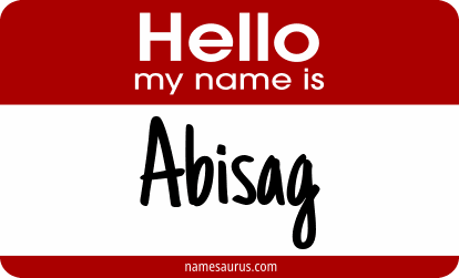 Hello my name is Abisag png download