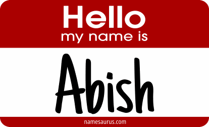 Hello my name is Abish png download