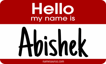 Hello my name is Abishek png download