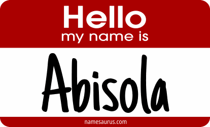 Hello my name is Abisola png download