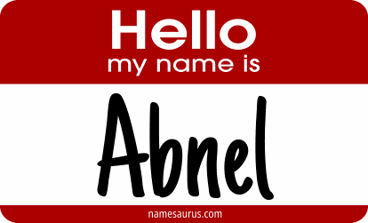 Hello my name is Abnel png download