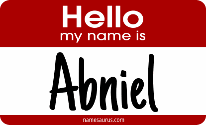 Hello my name is Abniel png download