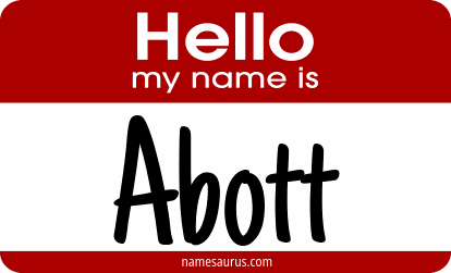 Hello my name is Abott png download