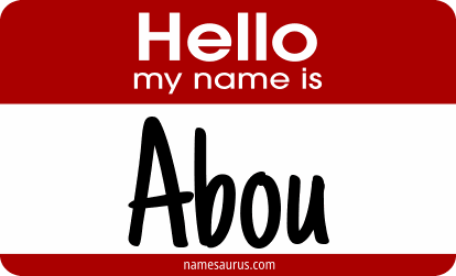 Hello my name is Abou png download