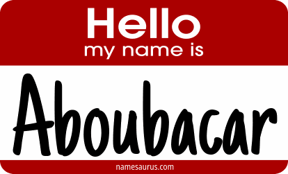 Hello my name is Aboubacar png download