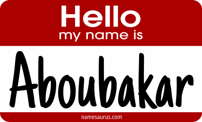 Hello my name is Aboubakar png download