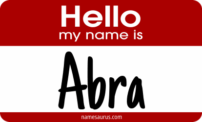 Hello my name is Abra png download