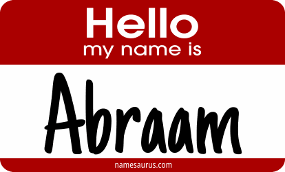 Hello my name is Abraam png download