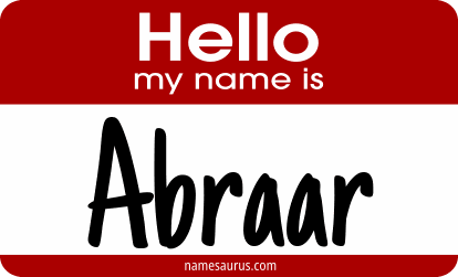 Hello my name is Abraar png download