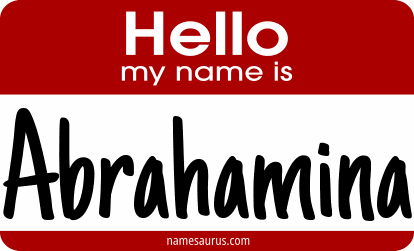 Hello my name is Abrahamina png download