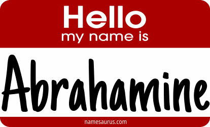 Hello my name is Abrahamine png download
