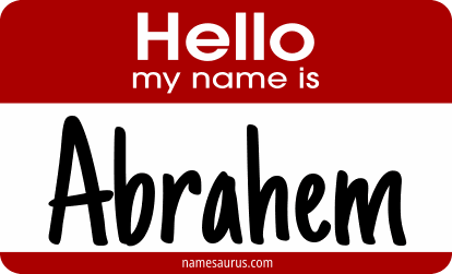 Hello my name is Abrahem png download