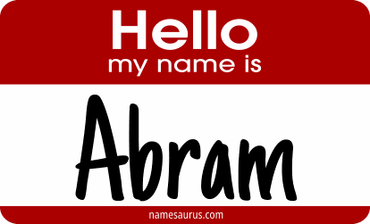 Hello my name is Abram png download