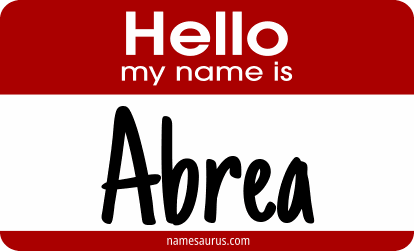 Hello my name is Abrea png download